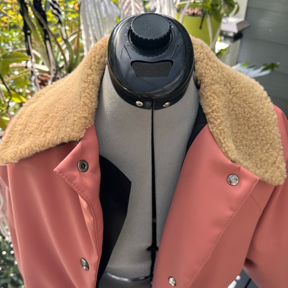 Kassl Edition salmon pink shearling jacket - Picture 7 of 9